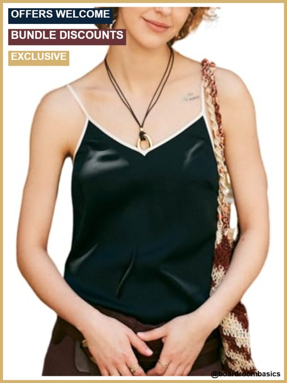 Mulberry Silk Camisole V Neck Adjustable Straps Women Tank Top